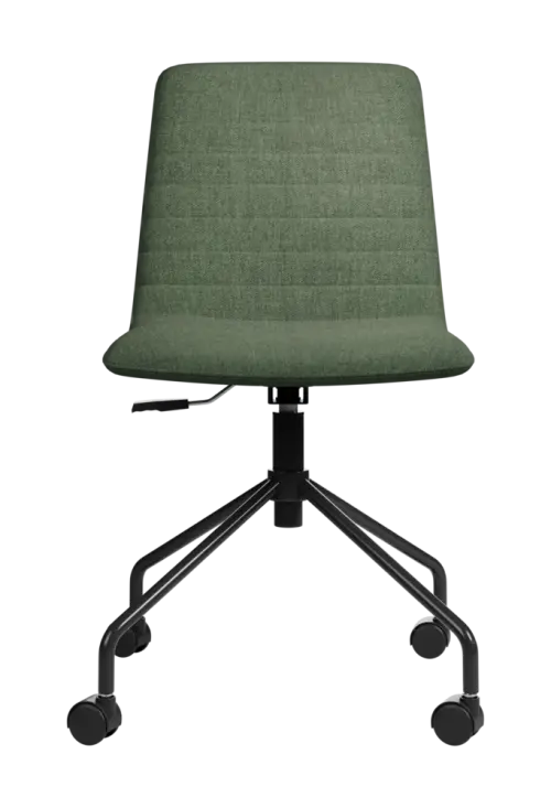 ARCA MOVE BLACK, židle kancelářská, látka zelená